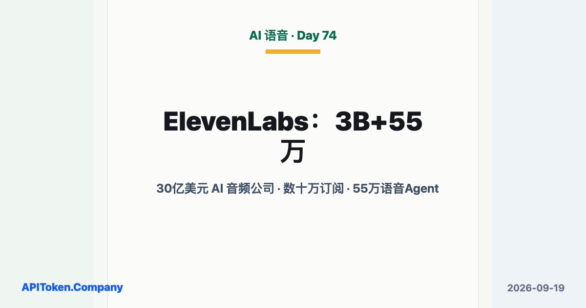 ElevenLabs Became a $3B AI Audio Company With 550,000 Agents Created