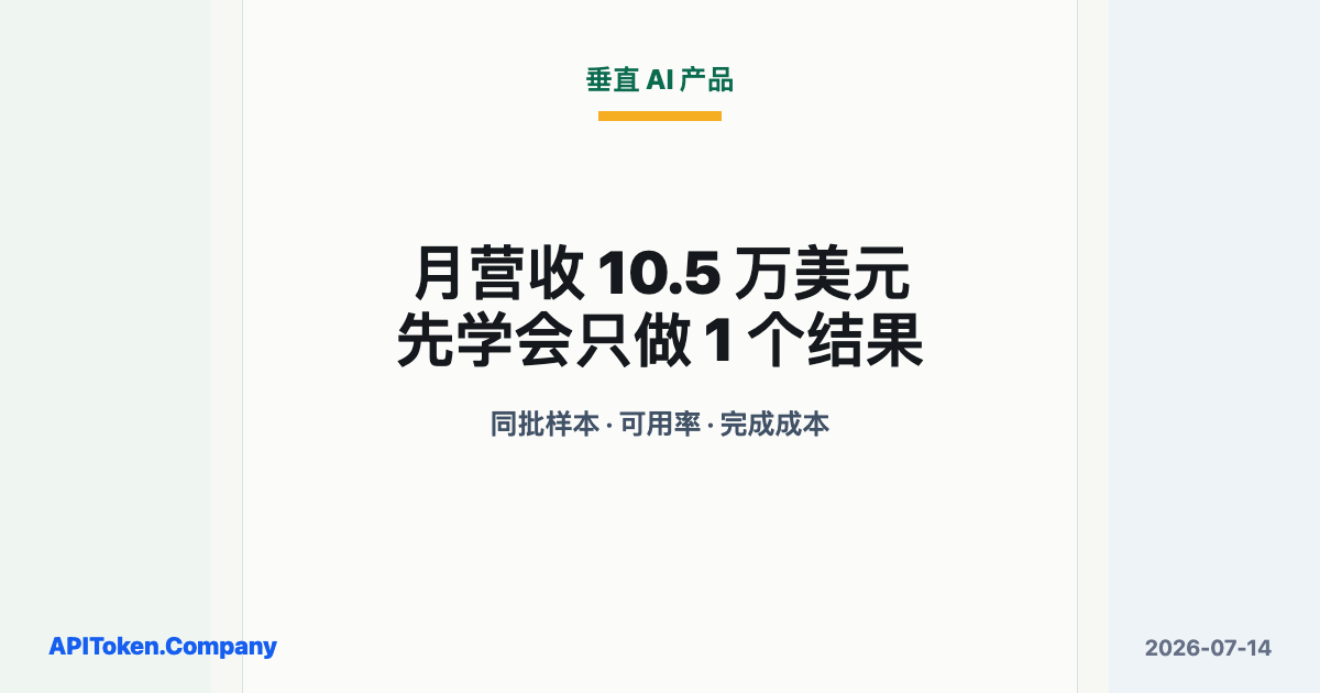 月营收 10.5 万美元、1794 万张头像：两个 AI 图片小生意做对了什么？